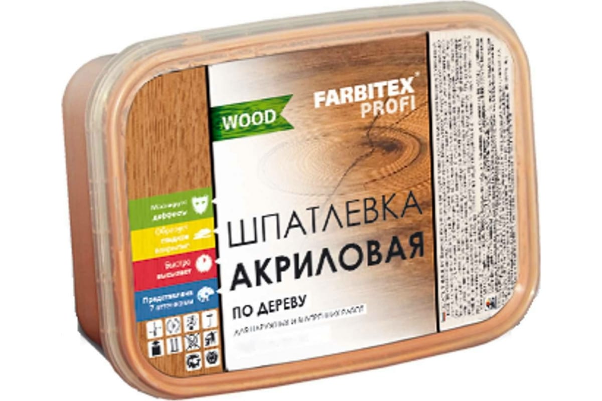 Акриловая шпатлевка по дереву FARBITEX