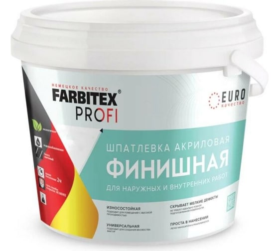 Акриловая финишная шпатлевка Farbitex